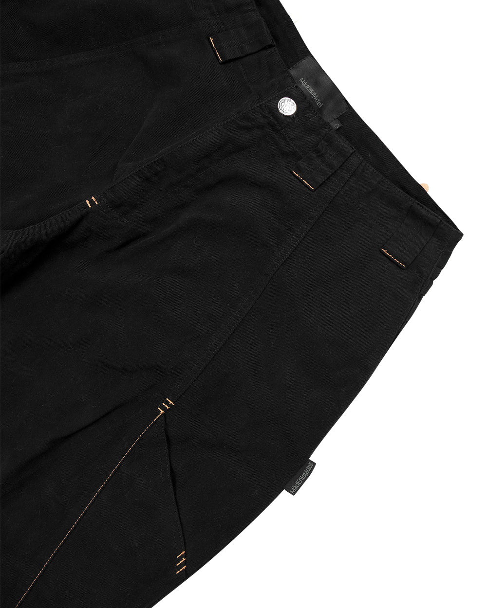 CALÇA BALÃO SARJA TRAVETE LARANJA (PRETO)