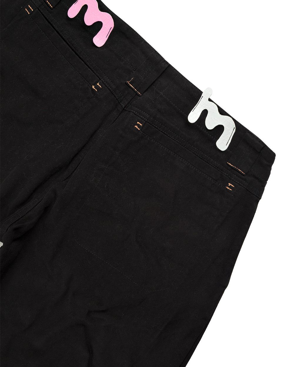 CALÇA BALÃO SARJA TRAVETE LARANJA (PRETO)
