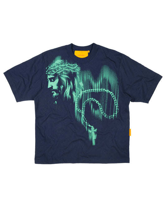 CAMISETA CRUCIFIXO (AZUL MARINHO)