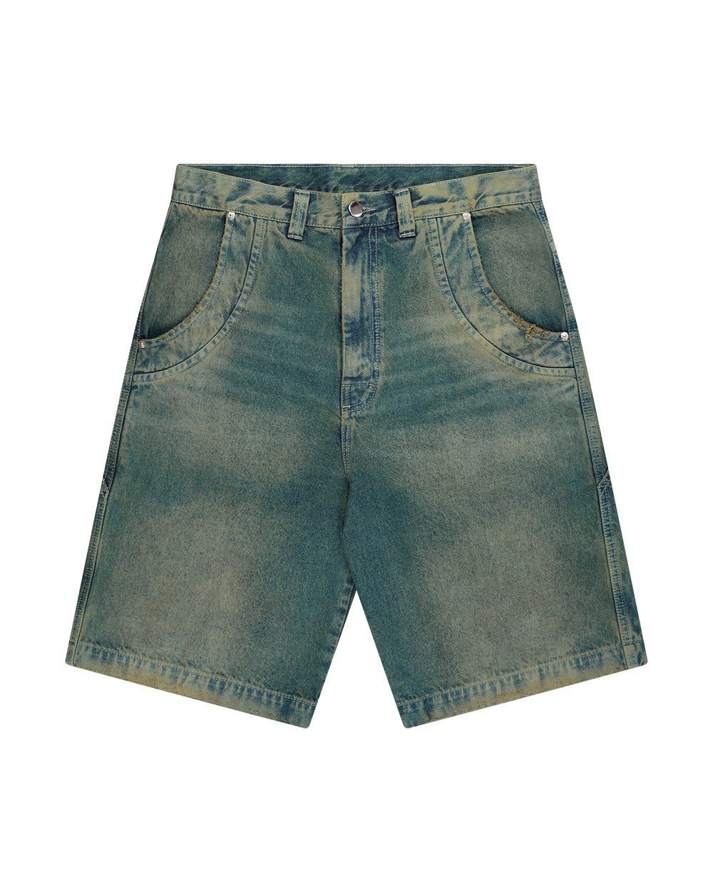 BERMUDA JEANS CURVAS DOUBLE HAND PANTANO