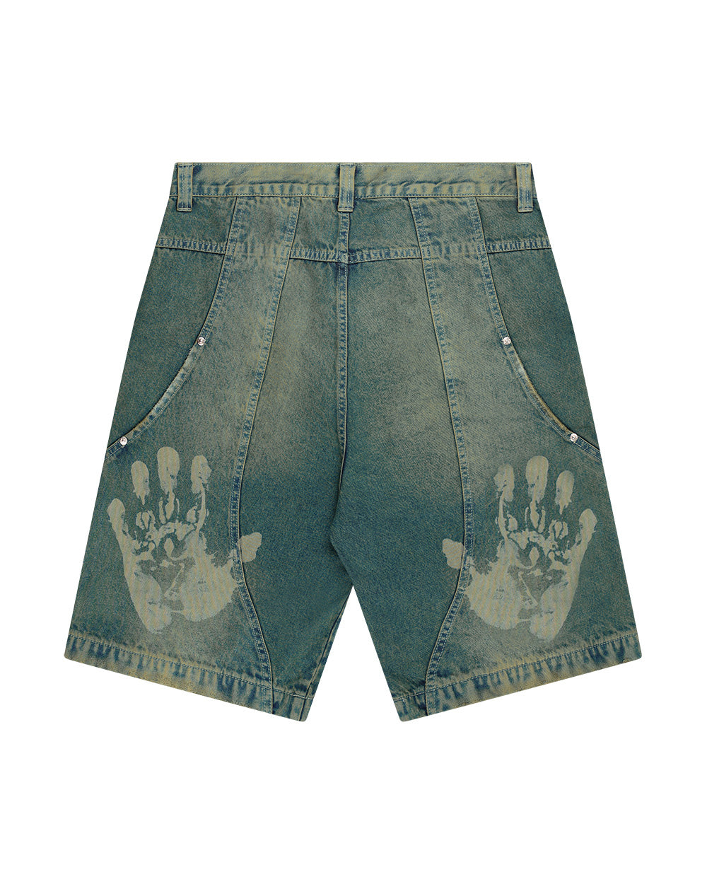 BERMUDA JEANS CURVAS DOUBLE HAND PANTANO