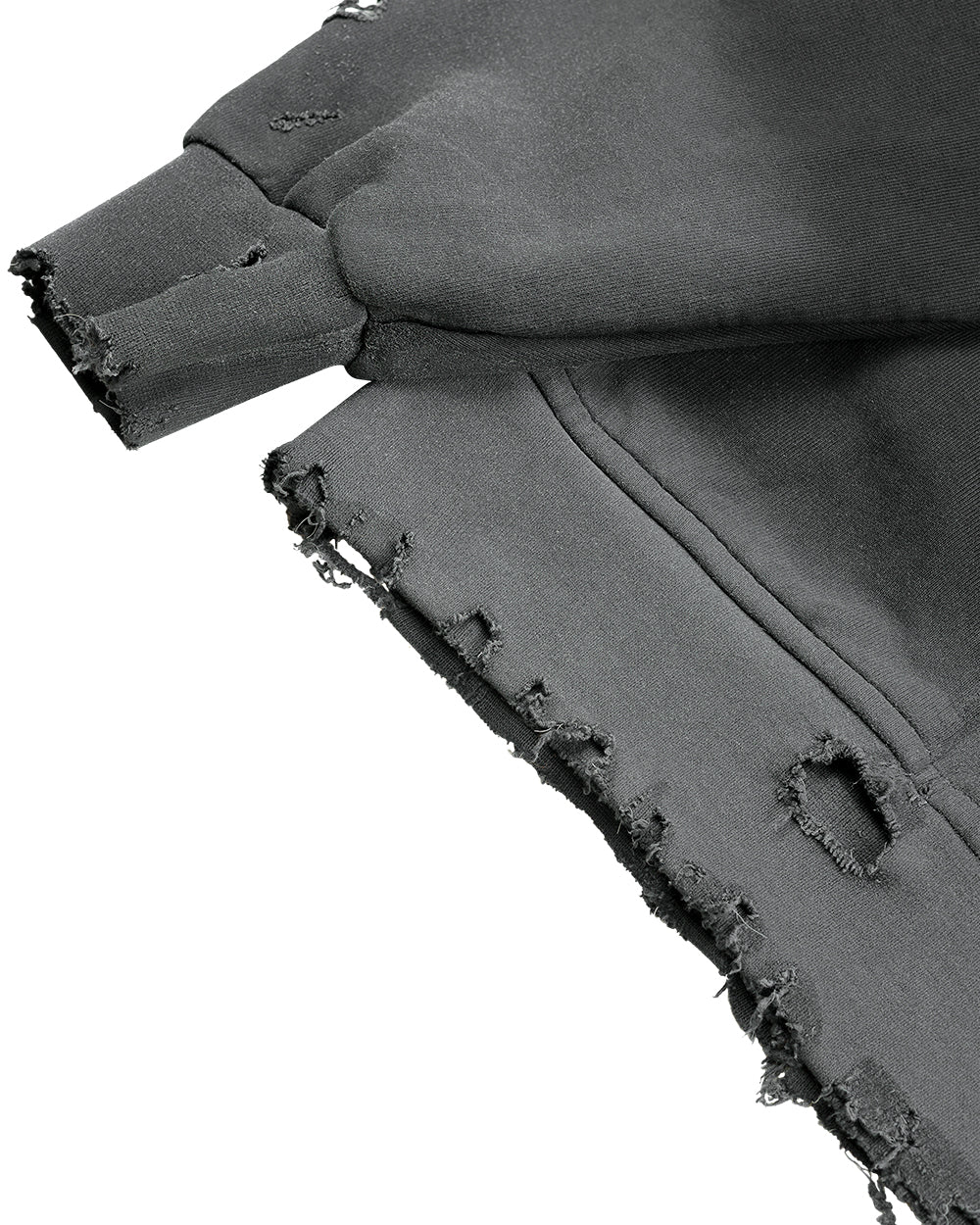 BLUSA MOLETOM - OVER DESTROIED (PRETO)
