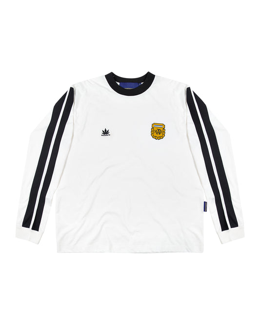 LONGSLEEVE 4 LISTRAS MUITO FORTE (OFF WHITE)