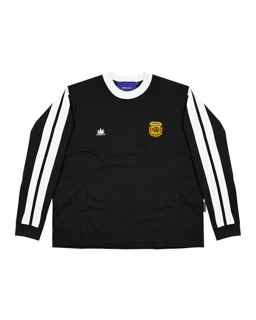 LONGSLEEVE 4 LISTRAS MUITO FORTE (PRETO)