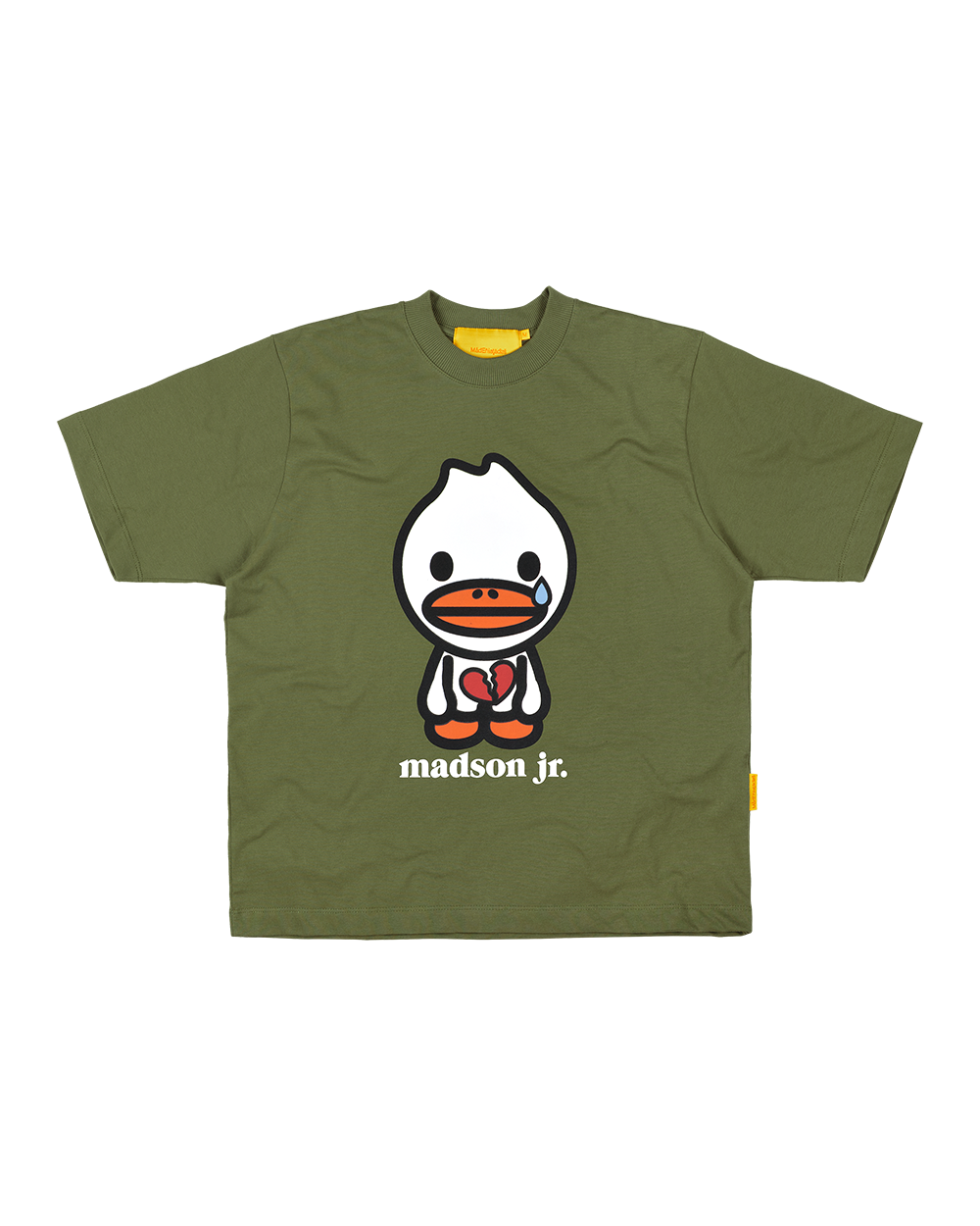CAMISETA MADSON JR. CORAZÓN PARTIDO (VERDE)