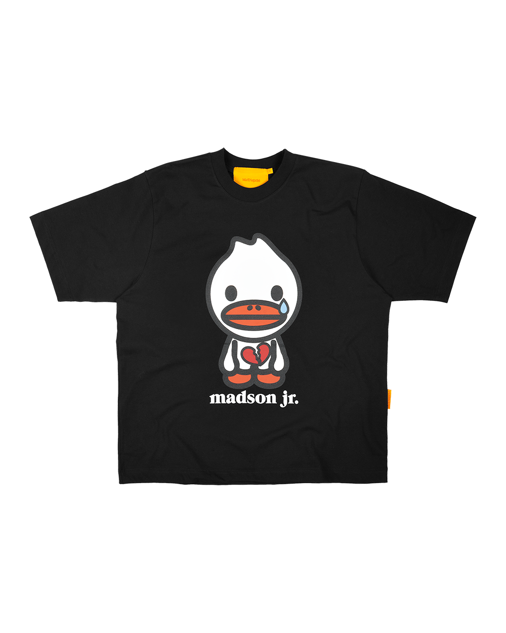CAMISETA MADSON JR. CORAZÓN PARTIDO (PRETO)