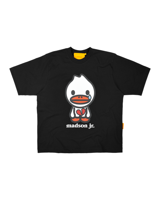 CAMISETA MADSON JR. CORAZÓN PARTIDO (PRETO)