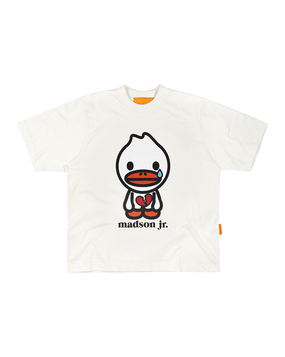 CAMISETA MADSON JR. CORAZÓN PARTIDO (OFF-WHITE)