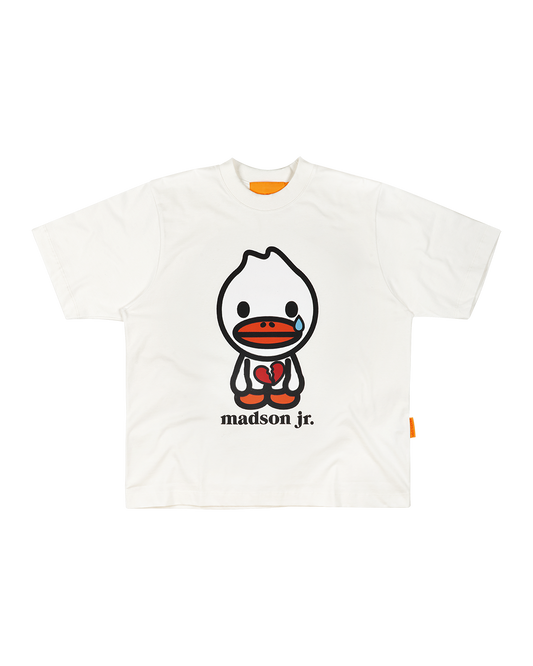 CAMISETA MADSON JR. CORAZÓN PARTIDO (OFF-WHITE)