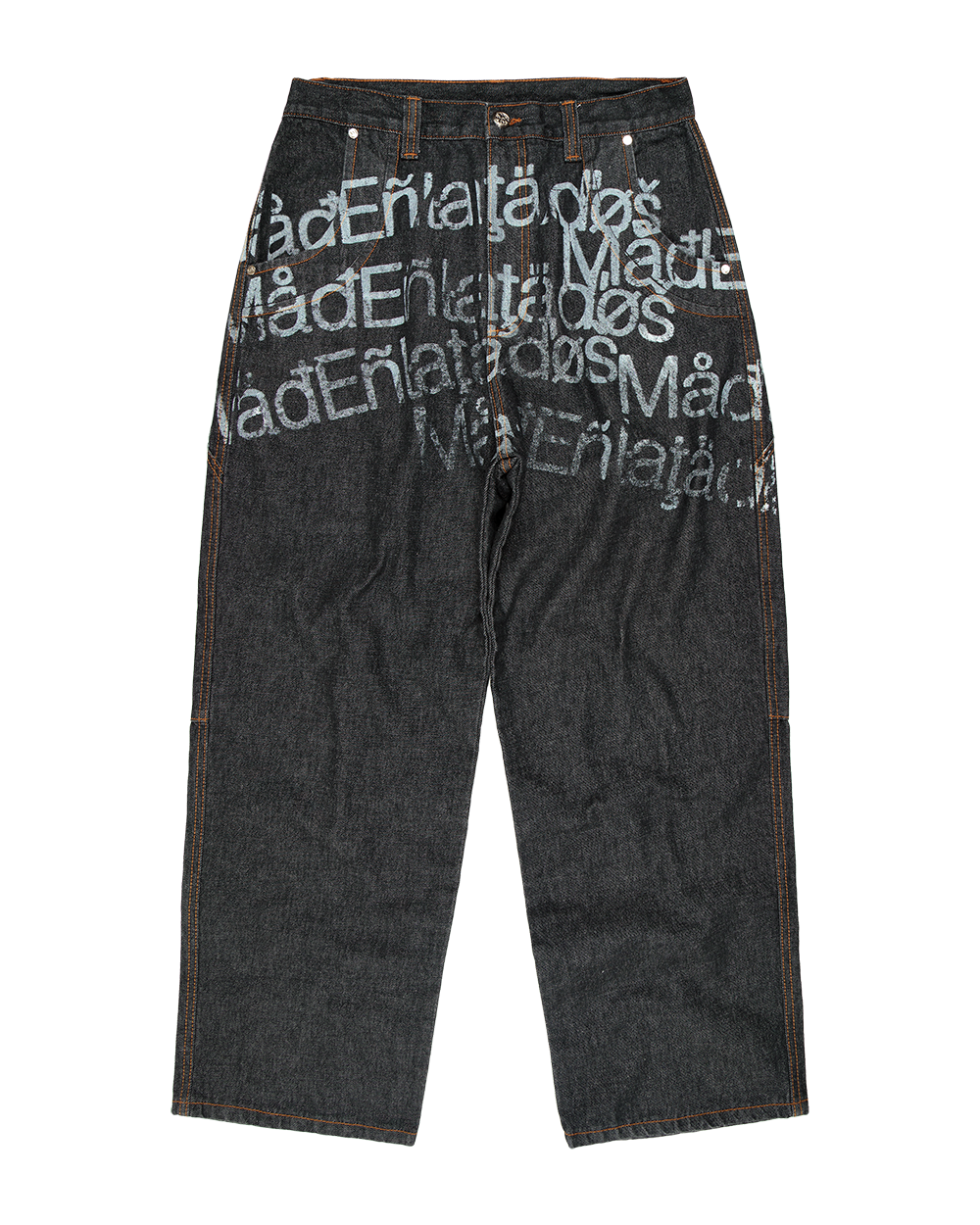 CALÇA CURVAS JEANS - CARACTERES (PRETO)