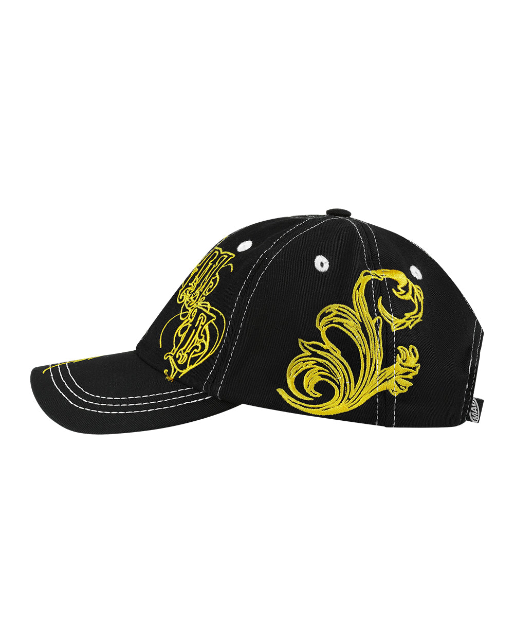 BONÉ BASEBALL - ARABESCO - PRETO / AMARELO