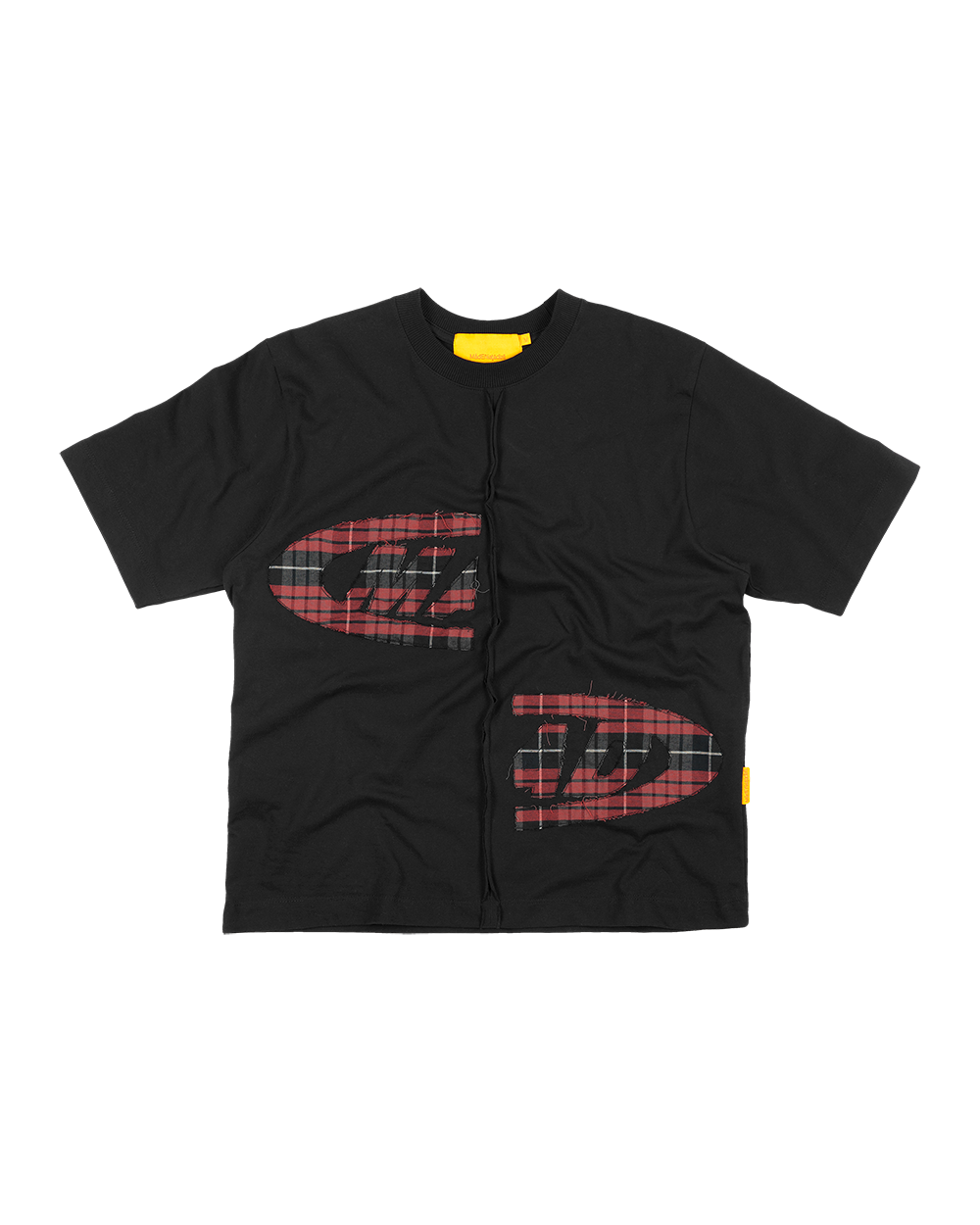 CAMISETA PORTAL BORDADO - XADREZ (PRETO)