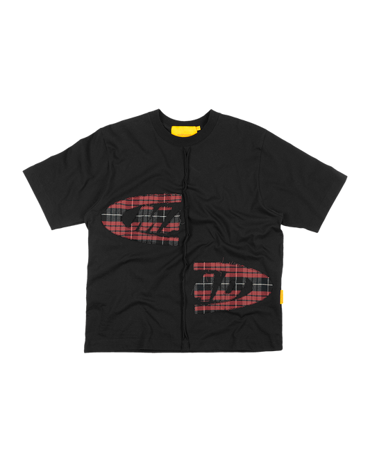CAMISETA PORTAL BORDADO - XADREZ (PRETO)