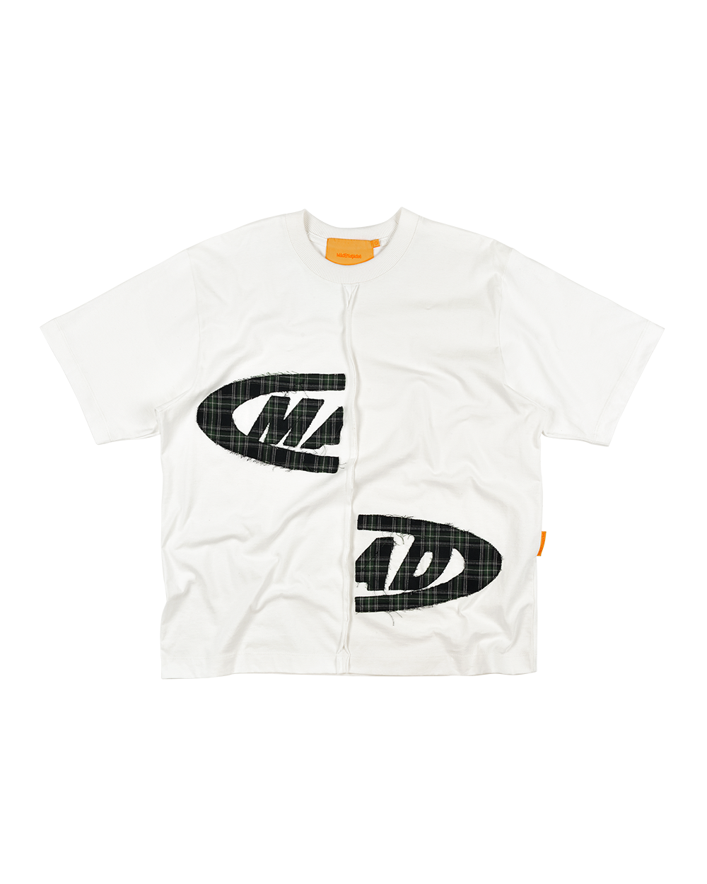 CAMISETA PORTAL BORDADO - XADREZ (OFF-WHITE)