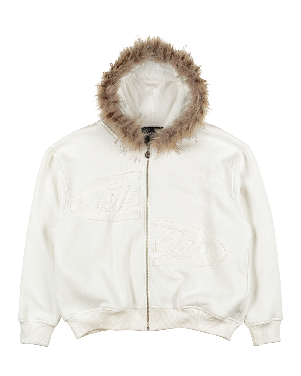 BLUSA MOLETOM PORTAL BORDADO - PELINHO (OFF-WHITE)