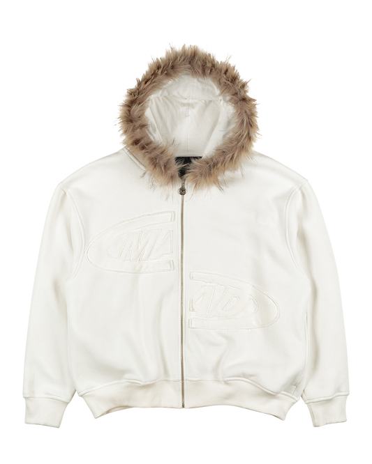 BLUSA MOLETOM PORTAL BORDADO - PELINHO (OFF-WHITE)