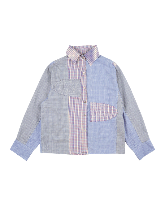 CAMISA FRAGMENTADA - PORTAL (AZUL)