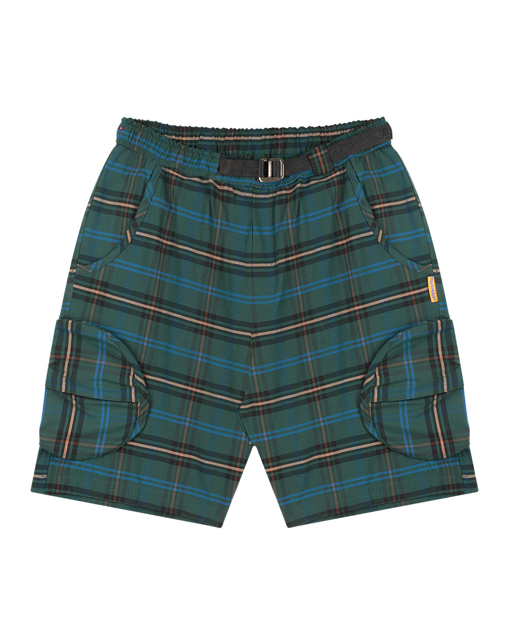 BERMUDA CARGO XADREZ (VERDE/AZUL)