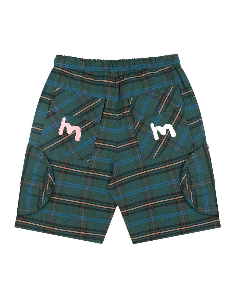 BERMUDA CARGO XADREZ (VERDE/AZUL)