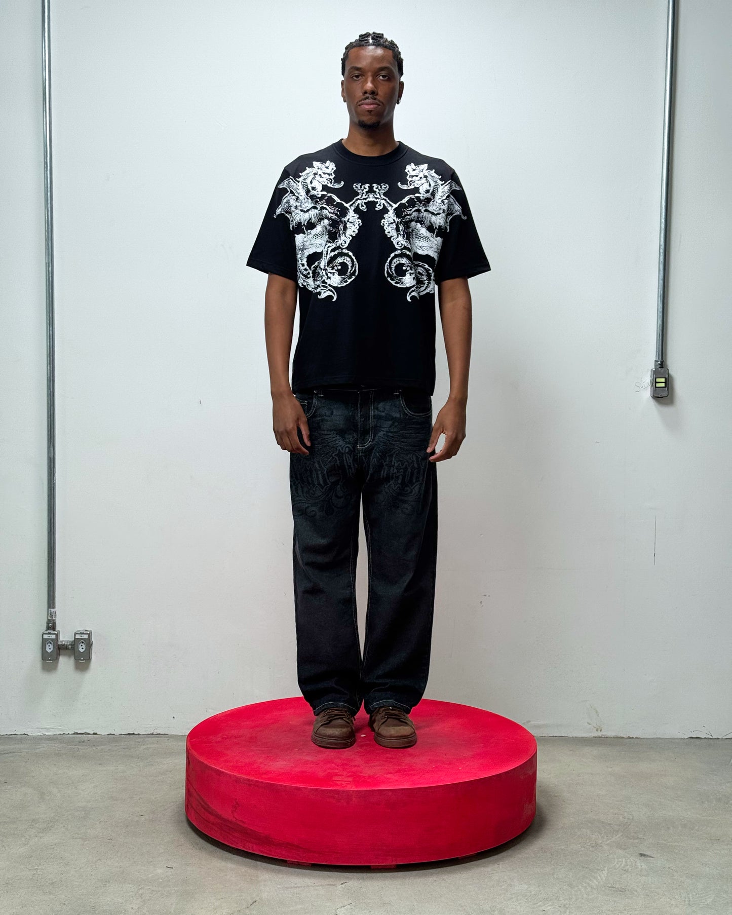 CAMISETA PENTE EXTENDIDO (PRETO)