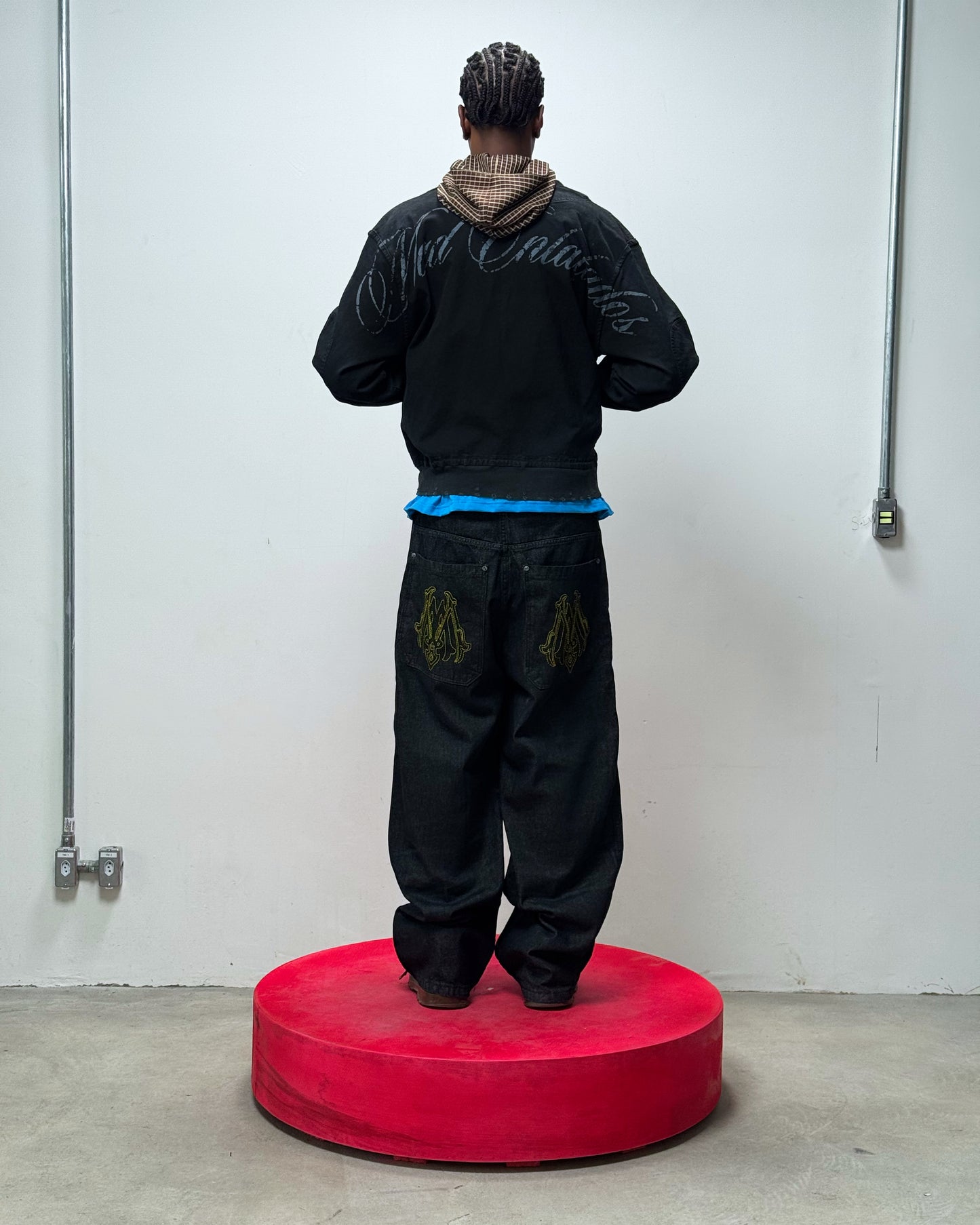 CALÇA JEANS ASAS (PRETO)