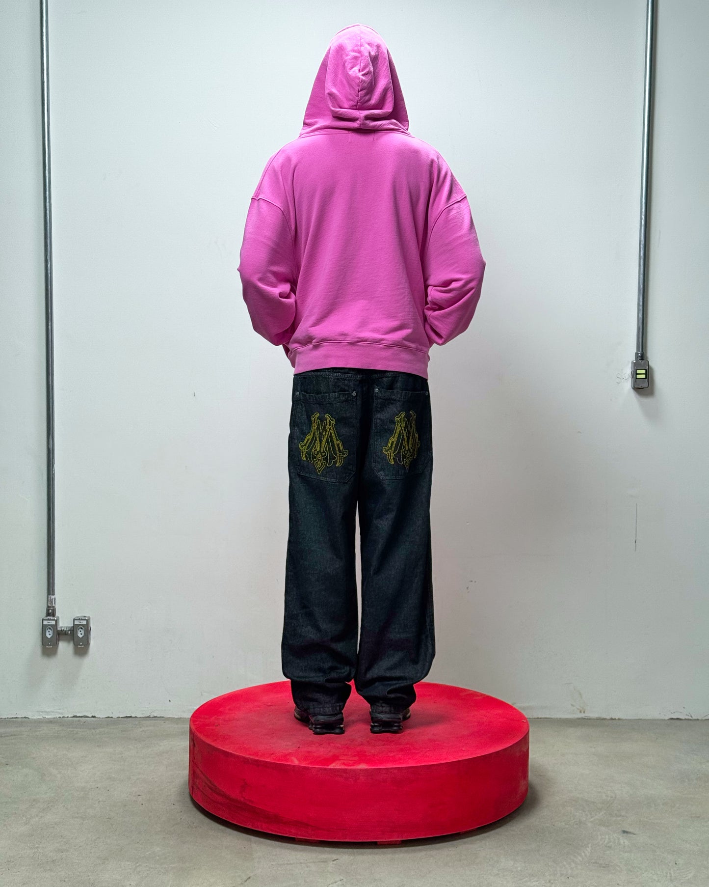 BLUSA MOLETOM PORTAL BORDADO (ROSA)