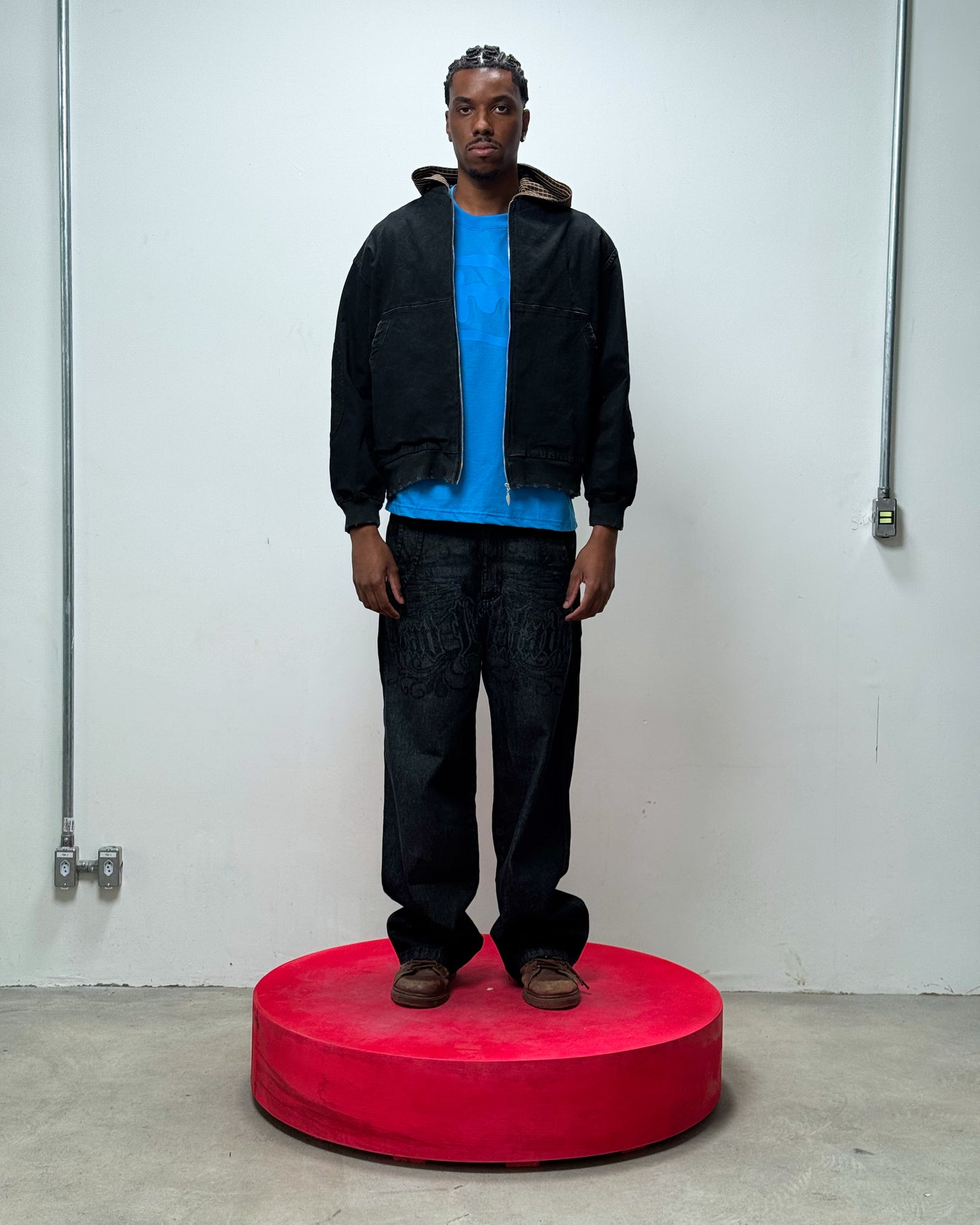 JAQUETA BOMBER CURSIVA (PRETO)