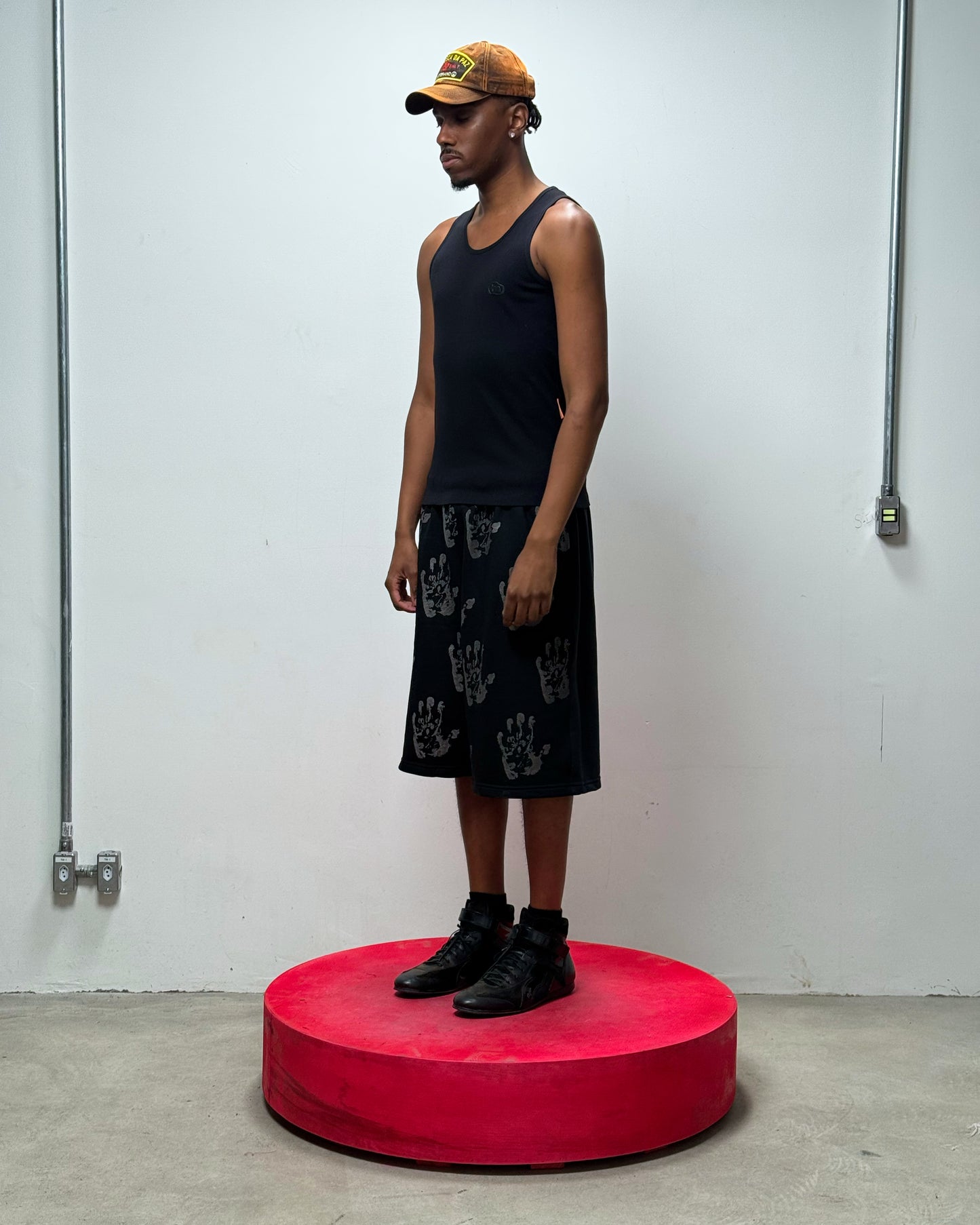 REGATA TANK TOP BORDADO M (PRETO)